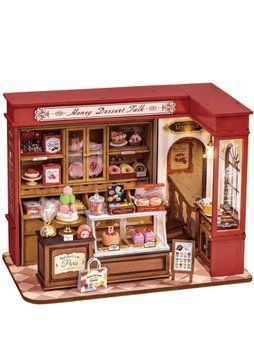 Конструктор 3D міні-будинок Robotime Corner Honey Dessert Talk DG168 DG168 фото