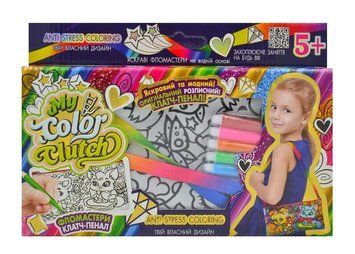 My Colour Clutch Клатч-пенал-розмальовка 6 видів CCL-02 (коробка 22х15) 167282 фото