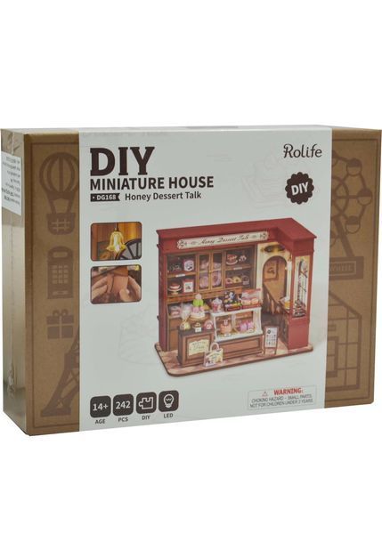 Конструктор 3D міні-будинок Robotime Corner Honey Dessert Talk DG168 DG168 фото