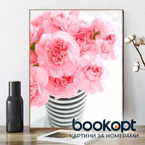 Картина по номерах Bookopt Квіти в вазі 40х50 (ВК1214) 1004662 фото