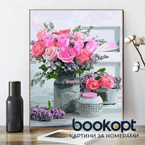 Картина по номерах Bookopt Чарівність квітів 40х50 (BK1249) 1004764 фото