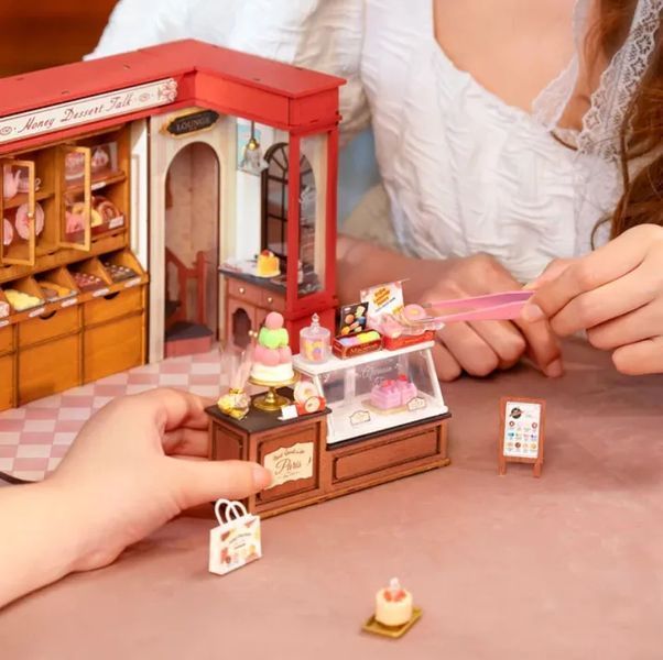 Конструктор 3D міні-будинок Robotime Corner Honey Dessert Talk DG168 DG168 фото