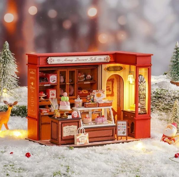 Конструктор 3D міні-будинок Robotime Corner Honey Dessert Talk DG168 DG168 фото