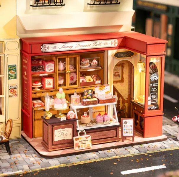 Конструктор 3D міні-будинок Robotime Corner Honey Dessert Talk DG168 DG168 фото