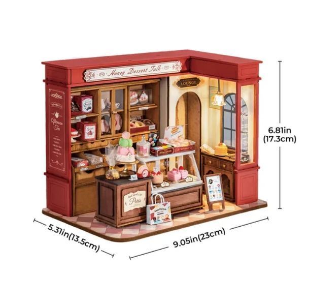 Конструктор 3D міні-будинок Robotime Corner Honey Dessert Talk DG168 DG168 фото