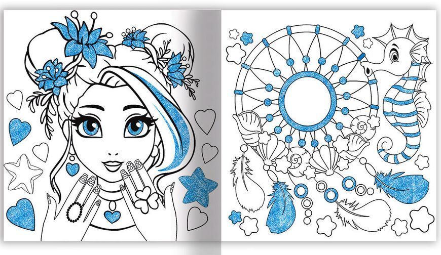 Колекція GLAM ART. Сяючі розмальовки 3 штуки 1012115 фото