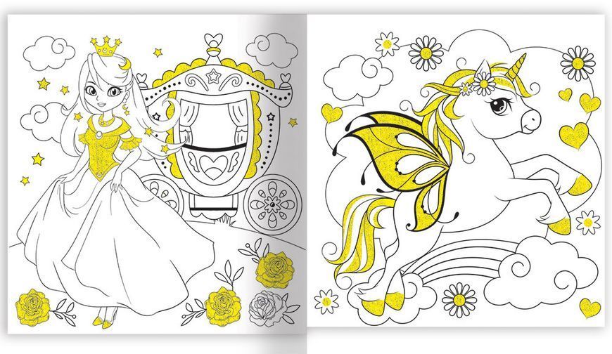 Колекція GLAM ART. Сяючі розмальовки 3 штуки 1012115 фото