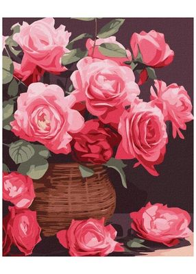 Картина за номерами Ідейка Барвисті троянди 40х50 см КНО3250 1024488 фото