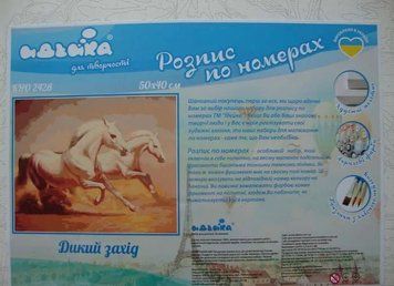 Розпис по номерах Дикий захід 40х50 151723 фото