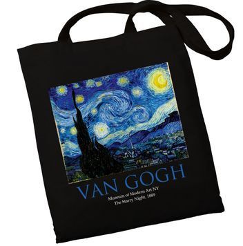 Екошопер Bookopt VAN GOGH - Зоряна ніч. Чорний (ВК4062) 1022653 фото