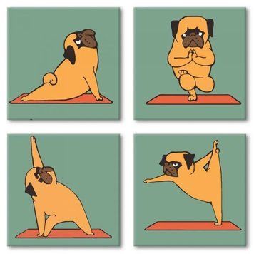 Розпис по номерах ПОЛІПТИХ (4 штуки 18х18 ) Yoga-dog 1001762 фото
