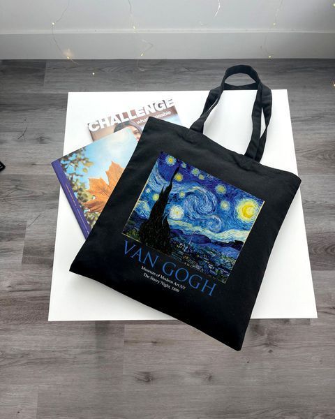 Екошопер Bookopt VAN GOGH - Зоряна ніч. Чорний (ВК4062) 1022653 фото