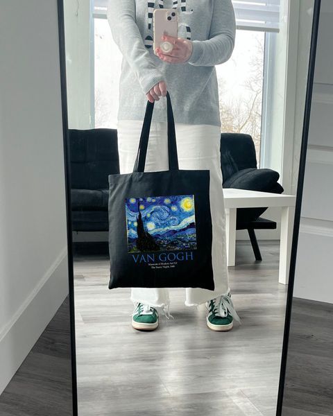 Екошопер Bookopt VAN GOGH - Зоряна ніч. Чорний (ВК4062) 1022653 фото