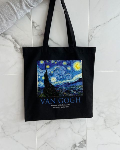 Екошопер Bookopt VAN GOGH - Зоряна ніч. Чорний (ВК4062) 1022653 фото
