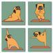Розпис по номерах ПОЛІПТИХ (4 штуки 18х18 ) Yoga-dog 1001762 фото 1