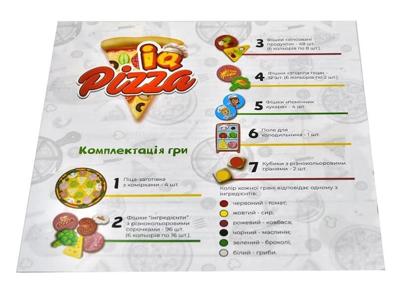 Настільна розважальна гра IQ Pizza 1005069 фото