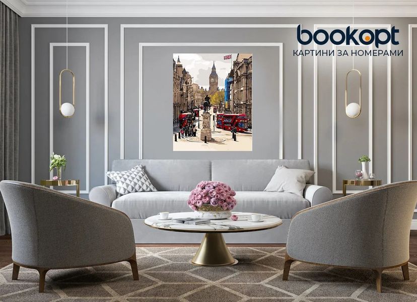 Картина по номерах Bookopt Вулички Лондона 40х50 (ВК2052) 1011141 фото