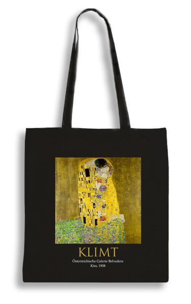 Екошопер Bookopt KLIMT - Поцілунок. Чорний (ВК4064) 1023255 фото