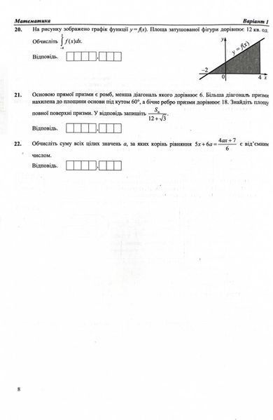 ЗНО 2025 Тренажер для підготовки до НМТ: Математика, Українська мова, Історія України 2025 1026635 фото