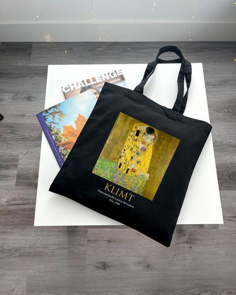 Екошопер Bookopt KLIMT - Поцілунок. Чорний (ВК4064) 1023255 фото
