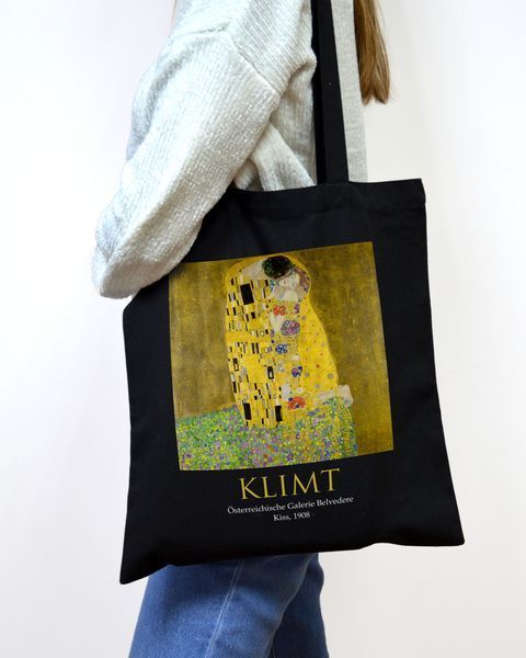 Екошопер Bookopt KLIMT - Поцілунок. Чорний (ВК4064) 1023255 фото