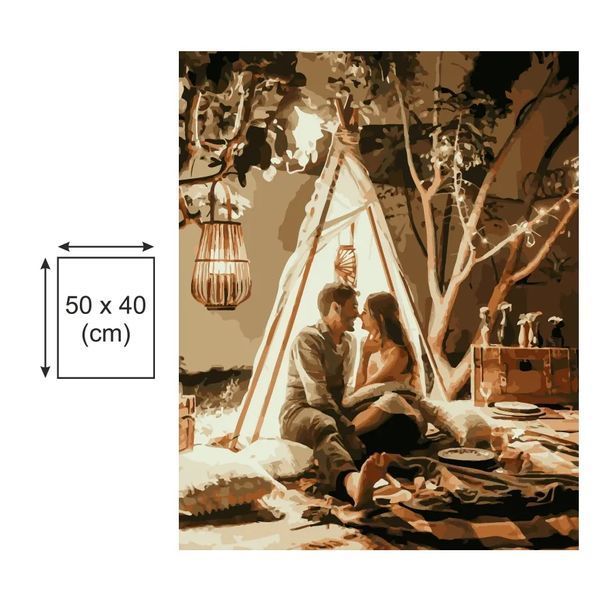 Картина по номерах Bookopt Затишок на двох 40х50 (BK2269) 1011608 фото