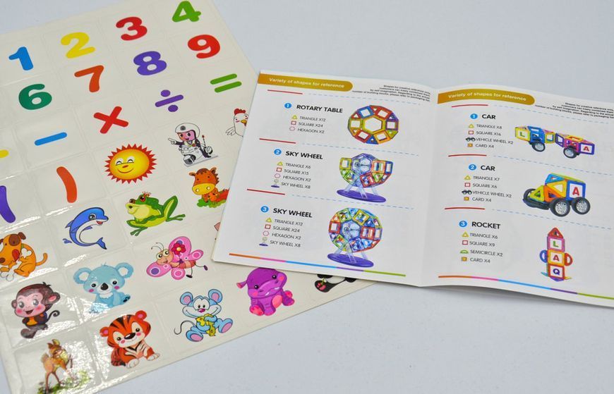 Конструктор магнітний Magnetic Blocks 3+ коробка 2266-2-3366-2 168462 фото
