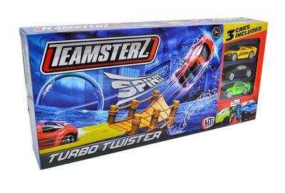 Turbo Twister Teamsterz (1416655) Набір транспорту: 3 машинки+трек 174141 фото