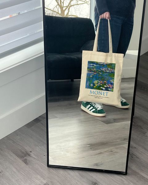 Екошопер Bookopt MONET - Водяні лілії. Бежевий (ВК4063) 1023256 фото