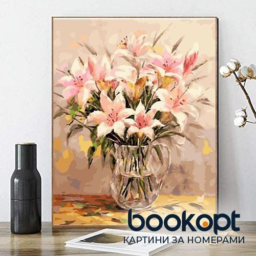 Картина по номерах Bookopt Лілії в графині 40х50 (BK1211) 1004660 фото
