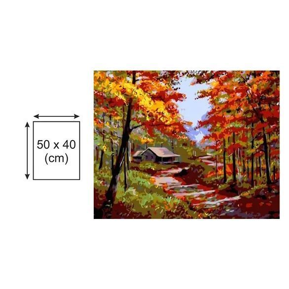 Картина по номерах Bookopt Осінь у лісі 40х50 (ВК1330) 1010977 фото