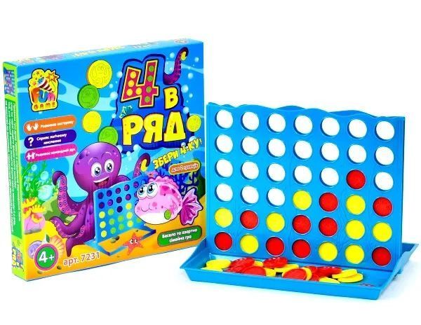 Гра логічна 4 в ряд 7231 FunGame 1005664 фото