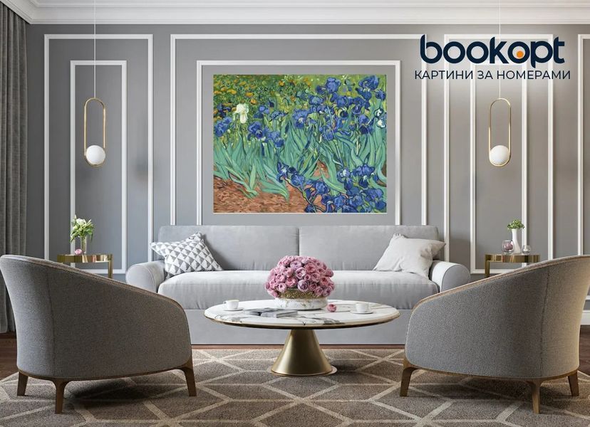 Картина по номерах Bookopt Іриси (Ваног) 40х50 (BK1376) 1011143 фото