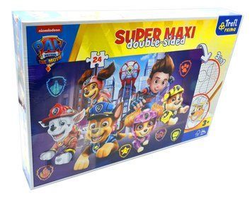 Пазли + розмальовка. Нові змагання, Щенячий патруль. 24 елементи Super Maxi (41002) 1015569 фото