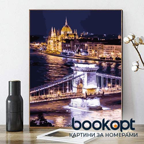 Картина по номерах Bookopt Нічне місто 40х50 (BK1007) 1004423 фото