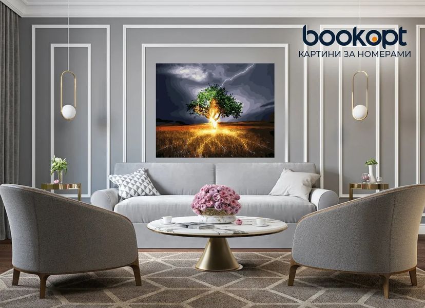 Картина по номерах Bookopt Блискавка 40х50 (BK1354) 1011483 фото