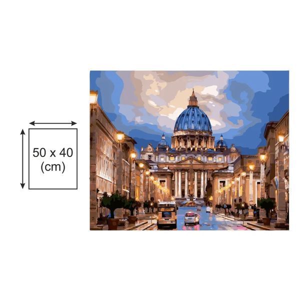 Картина по номерах Bookopt Осяяна вуличка 40х50 (BK2179) 1011309 фото