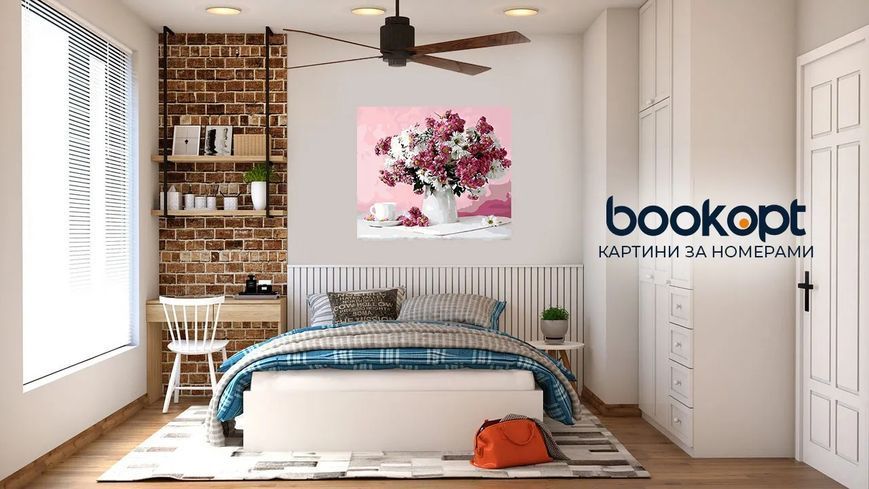 Картина по номерах Bookopt Рожева краса 40х50 (ВК1138) 1004531 фото