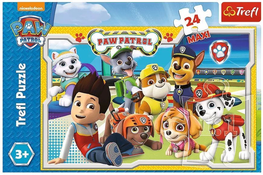 Весела команда. Nickelodeon: Щенячий патруль. Trefl пазли 24 елементи 1012825 фото