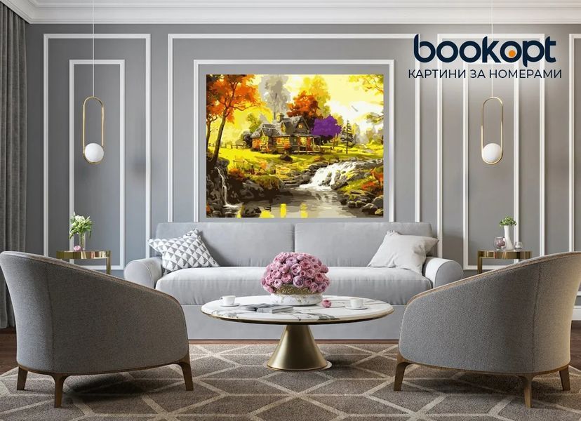 Картина по номерах Bookopt Будинок у лісі 40х50 (ВК1334) 1010980 фото