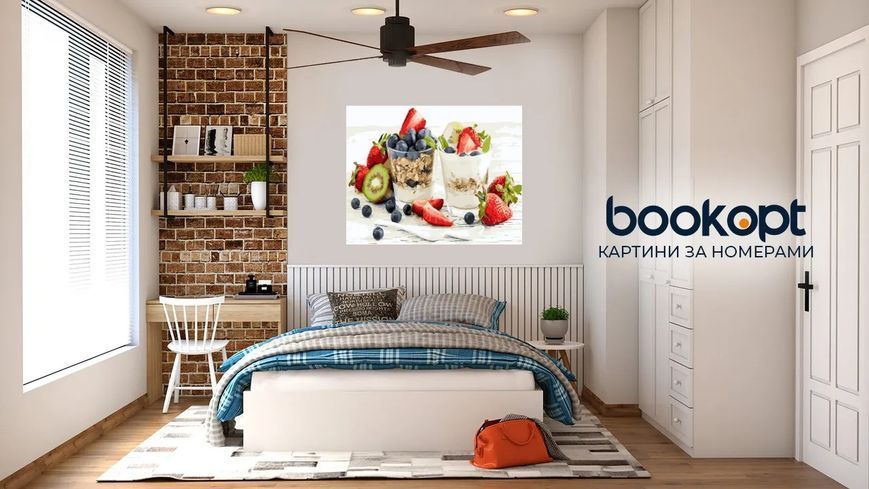 Картина по номерах Bookopt Фруктовий десерт 40х50 (BK1416) 1011480 фото