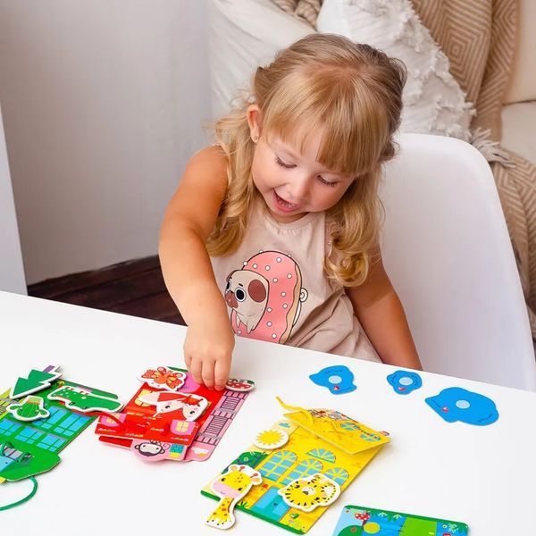 Гра-шнурівка Fisher-Price. Кольорові будиночки VT5303-26 1016084 фото