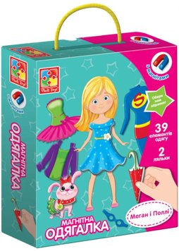 Гра настільна Vladi Toys магнітна одягалка. Меган і Поллі (VT3702-11) 1022873 фото