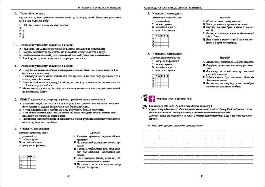 Українська мова: правопис у таблицях, тестові завдання 1021419 фото