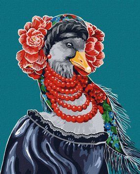 Картина за номерами 'Українська гусочка' 40х50 КНО4499 1019872 фото