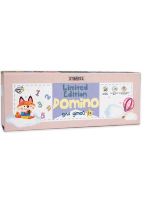 Настільна гра Strateg Domino Limited edition звірята на білому фоні української мовою (30737) 1021478 фото