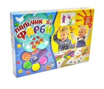 Фарби пальчикові. Моя перша творчість 7 кольорів РК-01-02 (коробка 28х20) 167281 фото