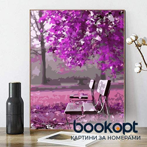 Картина по номерах Bookopt Квітучий парк 40х50 (ВК1043) 1004452 фото
