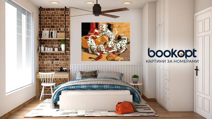 Картина по номерах Bookopt Далматинці 40х50 (ВК1339) 1010983 фото