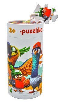 Пазл 5 в 1 Пташки 25 елементів 14255 в тубусі Puzzlika 173481 фото